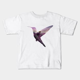 Lavender Hummingbird Kids T-Shirt